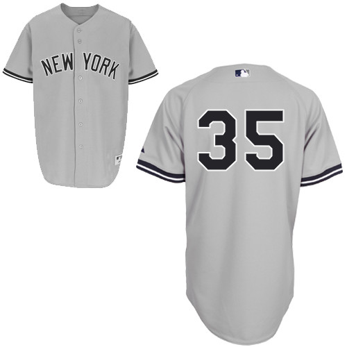 Michael Pineda #35 MLB Jersey-New York Yankees Men's Authentic Road Gray Baseball Jersey